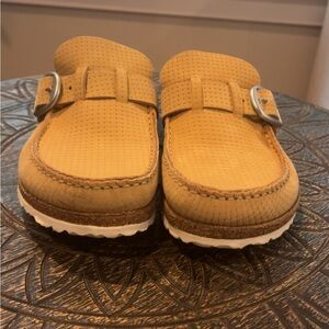 Birkenstock Light Brown Slip-On Sandals